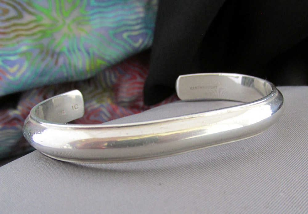 Solid Sterling Cuff Bracelet James Craig IC - Real Vintage Babe